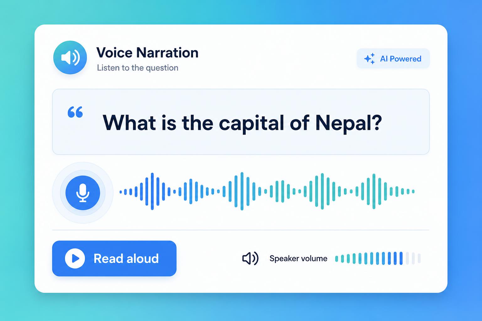 Voice narration
